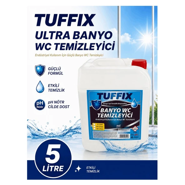 Tuffix 5 Litre Banyo WC Temizleyici - Güçlü Temizlik ve Hijyen ürün görseli 1