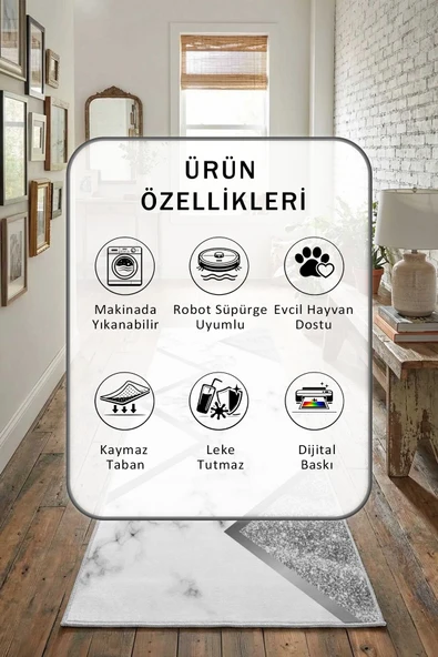Üçgen Yıkanabilir Yolluk - Resim 2