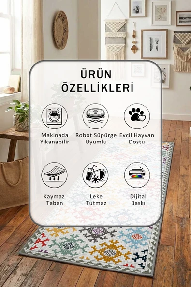 Asude Yıkanabilir Yolluk - Resim 2
