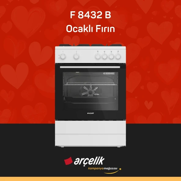 ARÇELİK F 8432 B Ocaklı Fırın ürün görseli 1