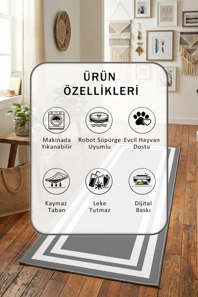 Yıkanabilir Yolluk - Resim 2