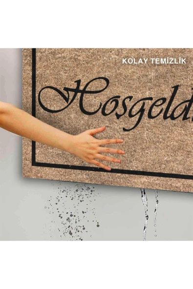 Dekoratif Kapı Önü Paspası - Kaymaz Taban (109) - Resim 5
