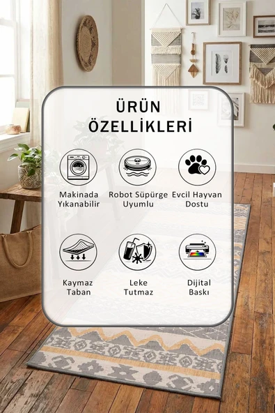 Rinanay Yıkanabilir Yolluk - Resim 2