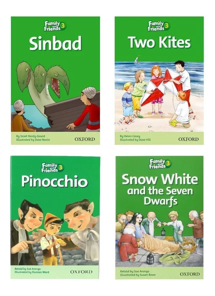Family and Friends 3: Sinbad + pinocchio + Two Kites + Snow White and the Seven Dwarfs ürün görseli 1