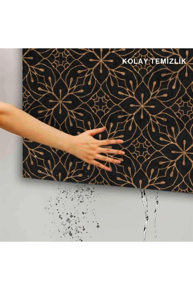 Dekoratif Kapı Önü Paspası - Kaymaz Taban (222) - Resim 5