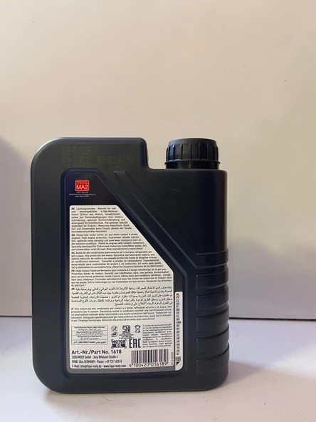 LIQUI MOLY 10W40 4T SCOOTER 1L - Resim 2