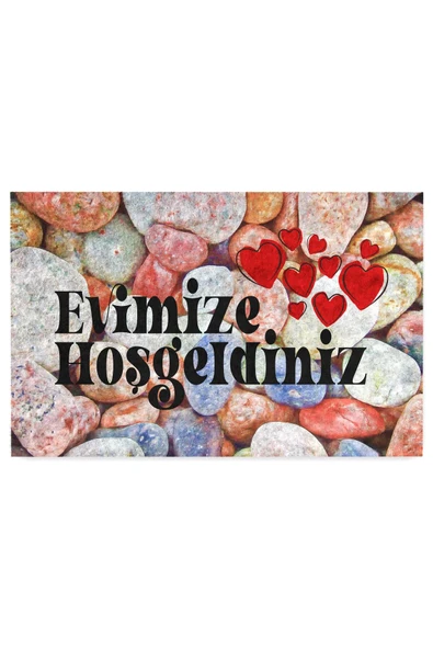 Dekoratif Kapı Önü Paspası - Kaymaz Taban (132) - Resim 3