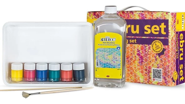 Artdeco Mini Ebru Başlangıç Seti 6 Renk ürün görseli 1