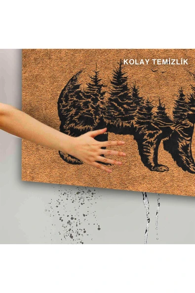 Dekoratif Kapı Önü Paspası - Kaymaz Taban (32) - Resim 5