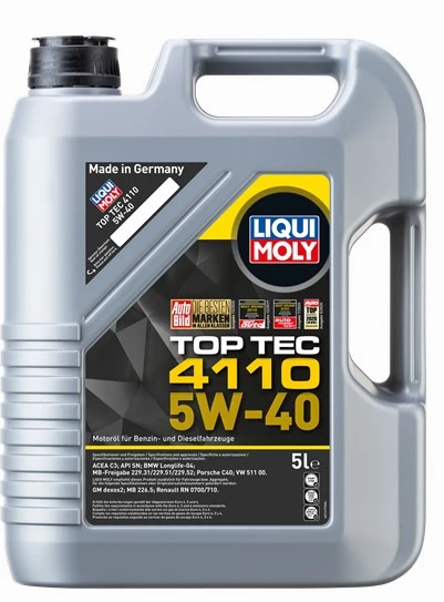 LIQUI MOLY TOP TEC 4110 5W40 5 LT ürün görseli 1