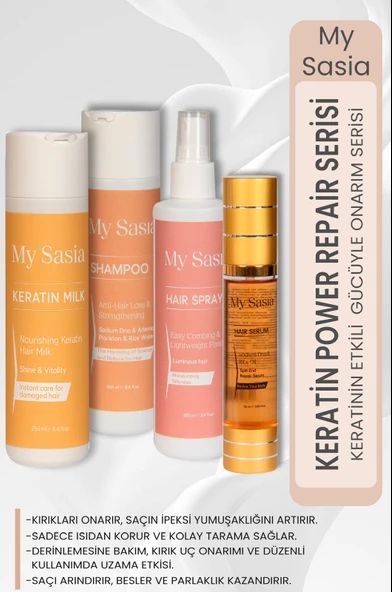 My Sasia Onarıcı Keratin Saç Bakım Seti ürün görseli 1