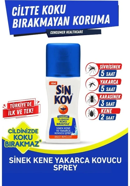 Sinkov Comfort Yakarca Sinek Kene Kovucu Vücut Spreyi 100 ml ürün görseli 1