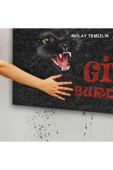 Dekoratif Kapı Önü Paspası - Kaymaz Taban (38) - Resim 5