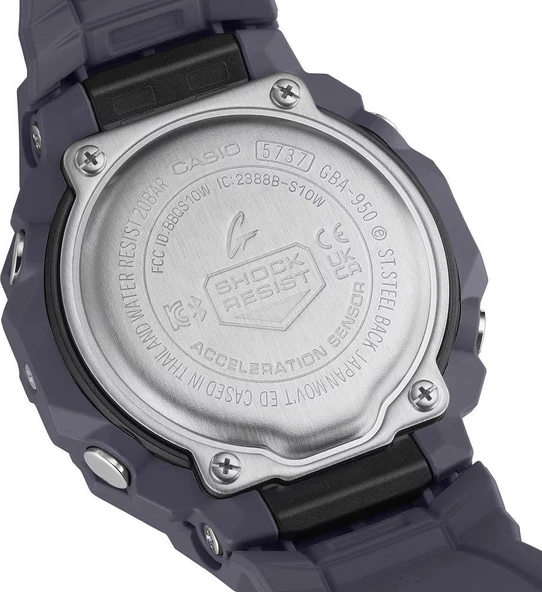Casio G-squad GBA-950-2ADR Unisex Kol Saati - Resim 4