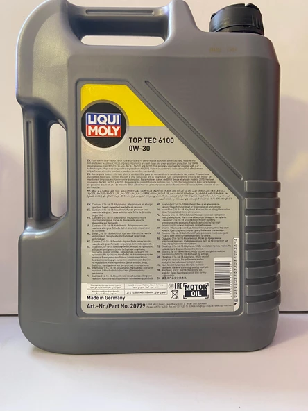 LIQUI MOLY TOP TEC 6100 0W30 5 LT - Resim 2