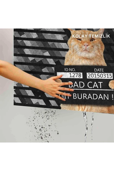 Dekoratif Kapı Önü Paspası - Kaymaz Taban (4) - Resim 3