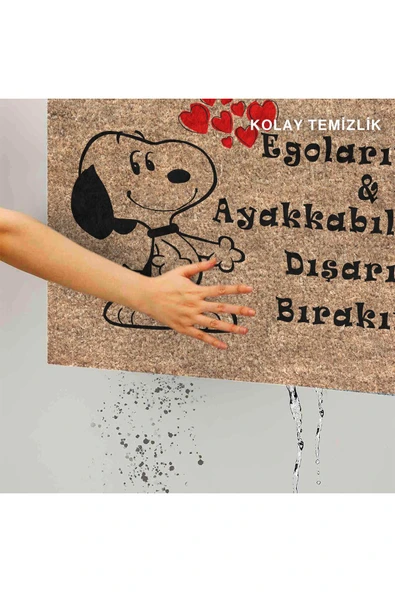 Dekoratif Kapı Önü Paspası - Kaymaz Taban (3) - Resim 3