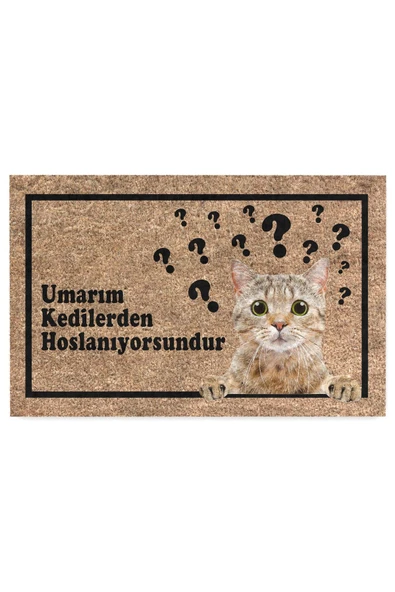 Dekoratif Kapı Önü Paspası - Kaymaz Taban (6) ürün görseli 1