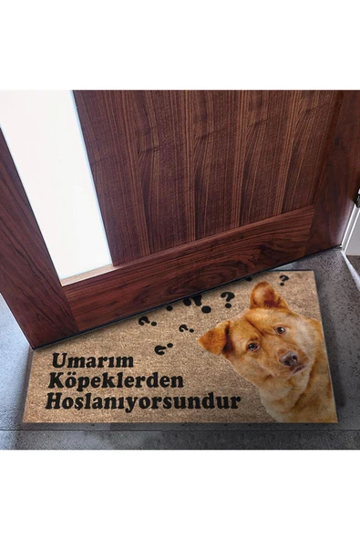 Dekoratif Kapı Önü Paspası - Kaymaz Taban (9) - Resim 5
