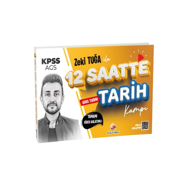 Dizgi Kitap 2026 KPSS Zeki Tuğa ile Tamamı Video Anlatımlı 12 Saatte Tarih Tekrar Kampı ürün görseli 1
