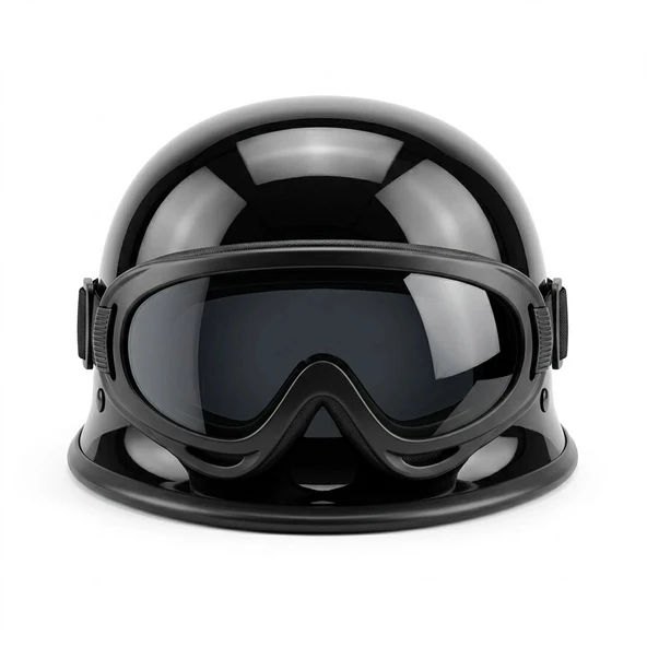 M20 CHOPPER KASK GÖZLÜKLÜ - Resim 9