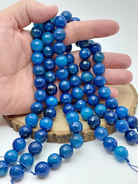 Akik Taşı Faset Kesim Dizi 14mm (62162) ürün görseli 1