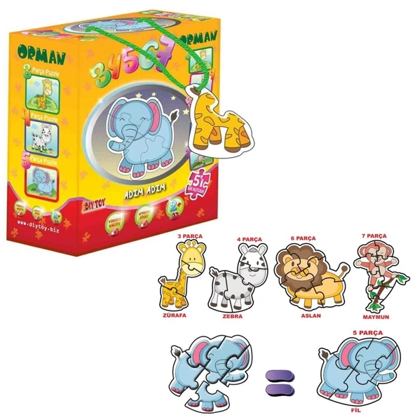 8766 ORMAN KUT.PUZZLE 025876-34567 ürün görseli 1
