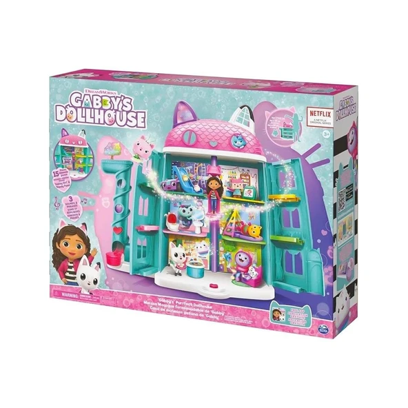 70742 Gabbys Dollhouse Festival Evi Eğlenceli Müzikli Oyun Seti 63 cm -Spinmaster ürün görseli 1