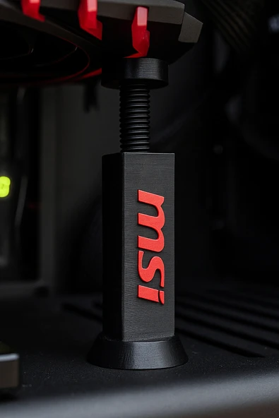 MSI Logolu Ekran Kartı Destek Aparatı – GPU Sag Önleyici Ayarlanabilir Destek Braketi ürün görseli 1