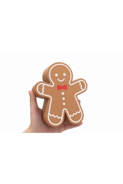 Zencefilli Adam Şekerlik – Gingerbread Kapaklı Saklama Kutusu – Dekoratif Çikolatalık & Konsept ürün görseli 1