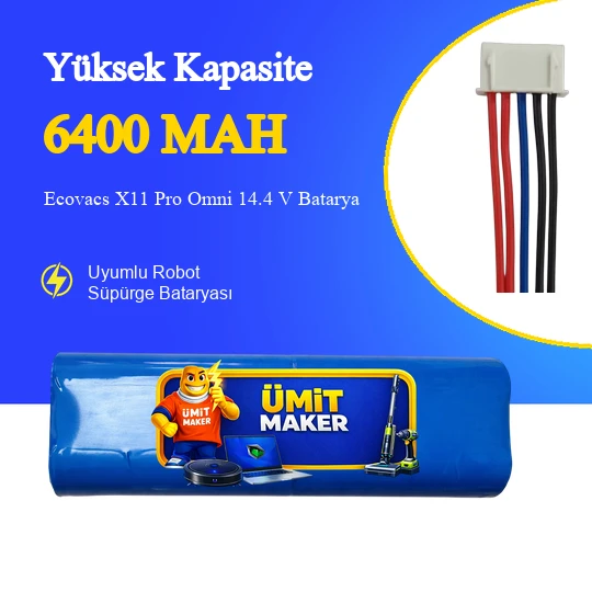 Ecovacs X11 Pro Omni 6400 mAh Batarya ürün görseli 1