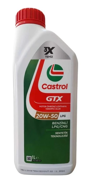 CASTROL GTX LPG 20W50 1L H TU ürün görseli 1