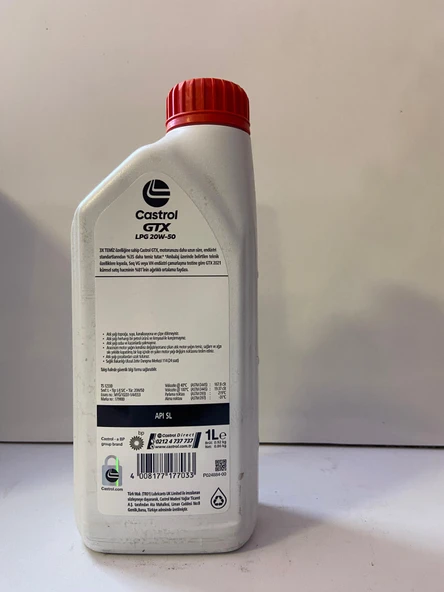 CASTROL GTX LPG 20W50 1L H TU - Resim 2