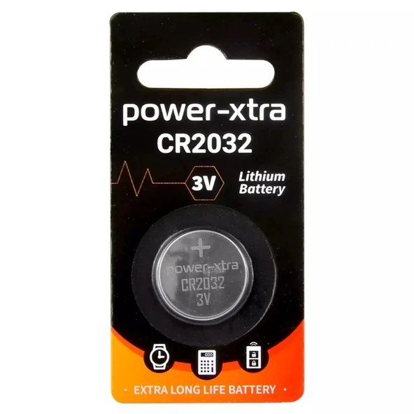 Power-Xtra CR2032 3V Lityum Pil - Tekli Blister ürün görseli 1