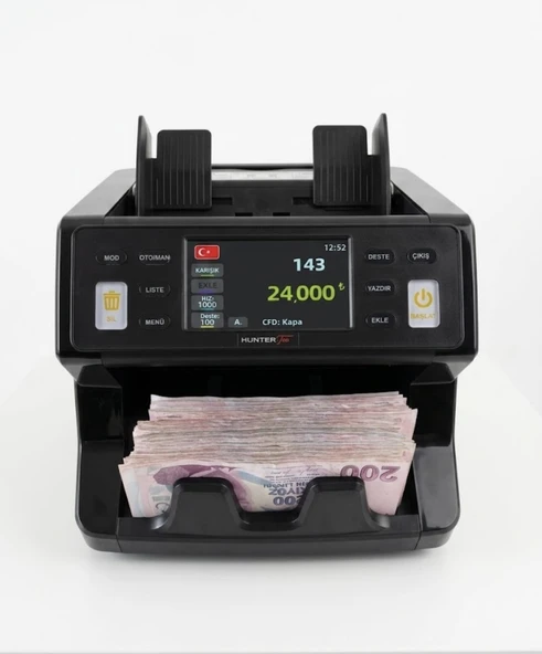 HUNTERTEC CMX2600  9 ÜLKE PROFESYONEL PARA SAYMA MAKİNESİ  HUNTERTEKNO ürün görseli 1