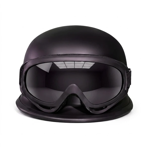 M20 CHOPPER KASK GÖZLÜKLÜ - Resim 3