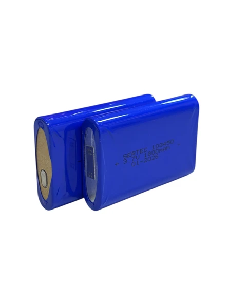 Sertec 103450 Li-ion 3.7V 1800mAh Prizmatik Şarjlı Pil ürün görseli 1