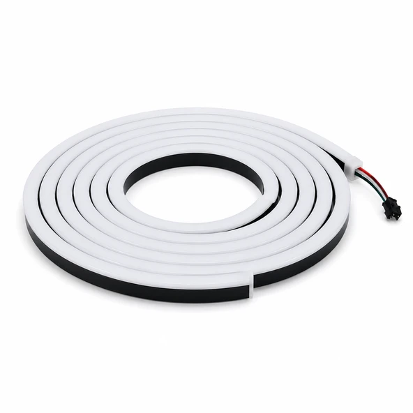 Neon LED Şerit RGB Piksel 5 Metre IP65 Su Geçirmez Adreslenebilir SMD2811 DC12V Esnek Silikon LED Bant 6x12mm 2.5cm Kesilebilir Dekoratif Aydınlatma ürün görseli 1