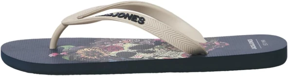 JACK JONES Erkek Kuru Kafa Desenli Parmak Arası Terlik 12280854 ürün görseli 1