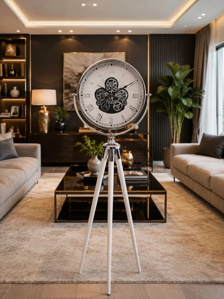 Tripod Ayaklı Dekoratif Saat - Resim 4
