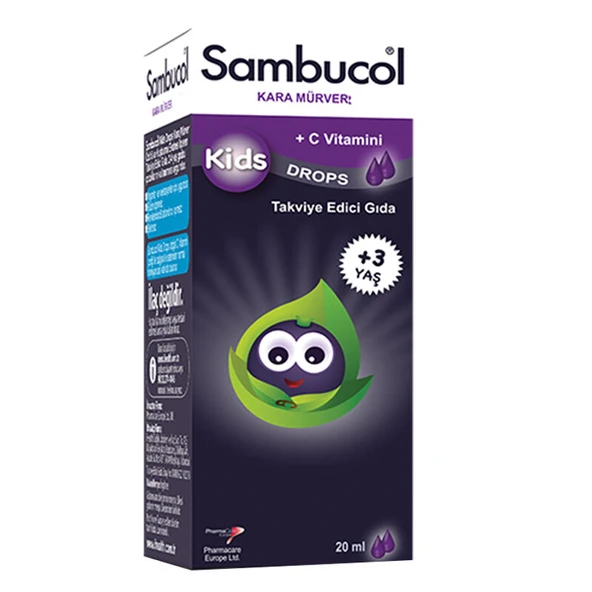 Sambucol Kids Kara Mürver İçeren Takviye Edici Gıda 3 Yaş+ 20 ml ürün görseli 1