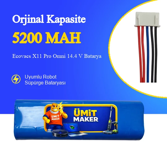 Ecovacs X11 Pro Omni 5200 mAh Batarya ürün görseli 1