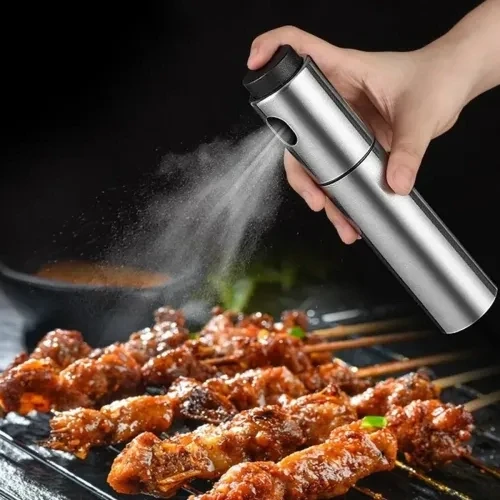 Paslanmaz Çelik Gövdeli Sprey Yağlık - Resim 5