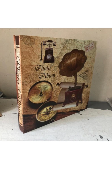 Rabsev Rs20 Fotoğraf Albümü 10x15cm 600 Lük Gramafon Desenli Kutusuz Yatay Dikey Modeli ürün görseli 1