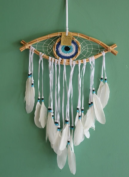 Rüya Kapanı Düş Kapanı Dream Catcher Göz Tasarımı Roshıta-57 ürün görseli 1