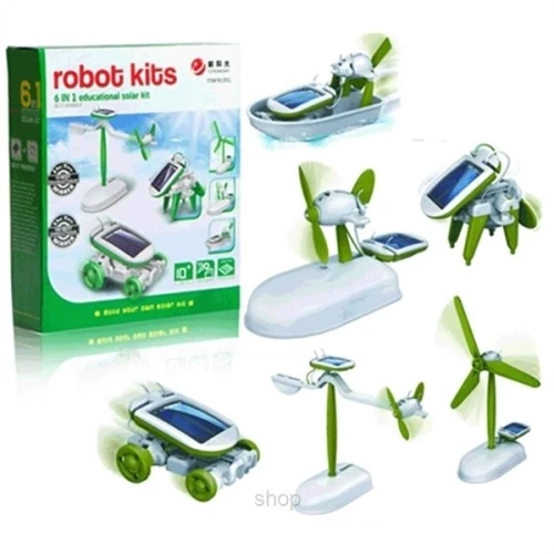 Güneş Enerjili Robot Oluşturma Seti (6 İn 1) ürün görseli 1