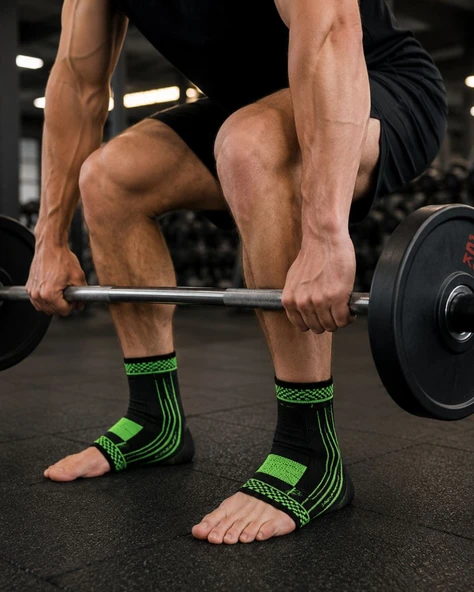 2 Adet Ayak Bileği Destek Bandı Spor ve Günlük Kullanım İçin Kompresyonlu ürün görseli 1
