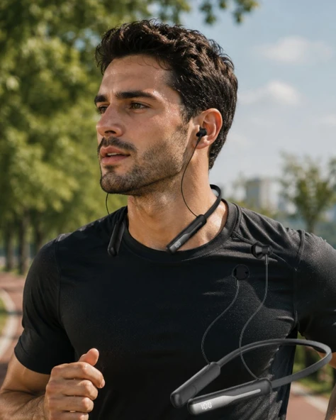 Ses Değiştirme Özellikli Boyun Askılı Bluetooth Spor Kulaklığı ürün görseli 1
