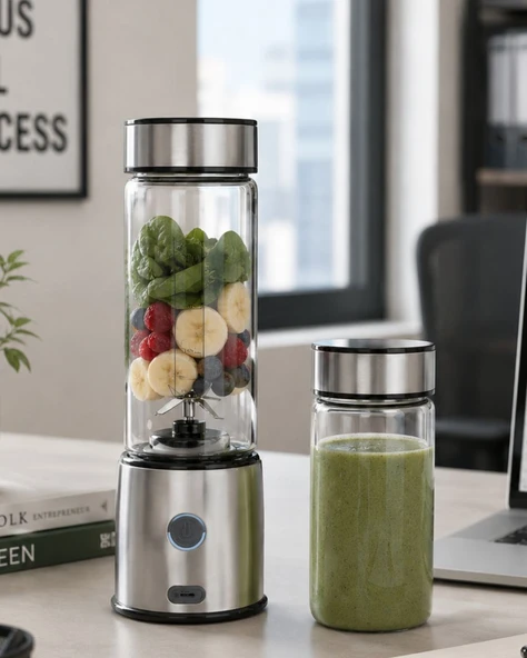 Kablosuz Cam Blender Yüksek Güçlü Smoothie Meyve Sebze Blenderı ürün görseli 1