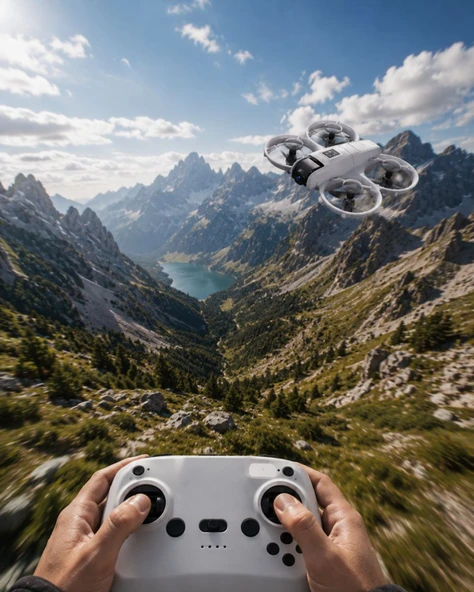 Çocuk ve Yetişkin Kullanımına Uygun Kameralı Akıllı Drone ürün görseli 1